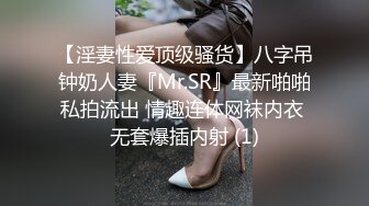 【淫妻性爱顶级骚货】八字吊钟奶人妻『Mr.SR』最新啪啪私拍流出 情趣连体网袜内衣 无套爆插内射 (1)