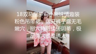 18双马尾萝莉小嫩妹情趣装粉色吊带裙，拨开裤子露无毛嫩穴，掰穴特写揉搓阴蒂，极品美穴很是诱人