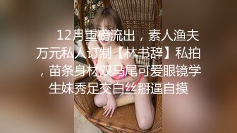 ❤️12月重磅流出，素人渔夫万元私人订制【林书辞】私拍，苗条身材双马尾可爱眼镜学生妹秀足交白丝掰逼自摸