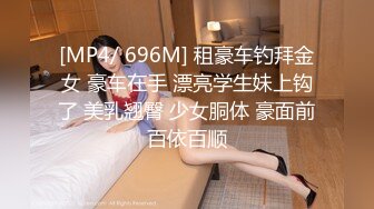 [MP4/ 696M] 租豪车钓拜金女 豪车在手 漂亮学生妹上钩了 美乳翘臀 少女胴体 豪面前百依百顺