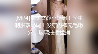 [MP4]甜美文静小姐姐！学生制服双马尾！没穿内裤无毛嫩穴，玻璃抽插猛捅